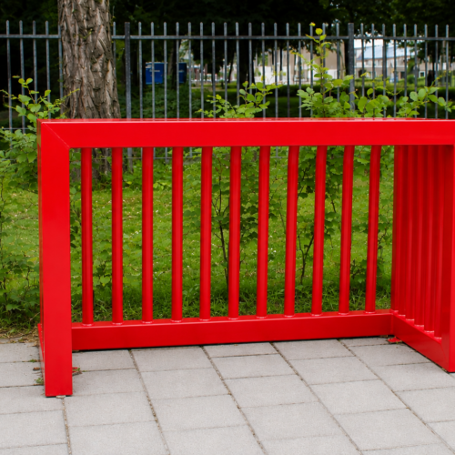 Antivandalisme doel 1.2 x 0.8m 16 Rood antivandalisme doel 1,2 × 0,8 meter van aluminium voor openbare ruimte